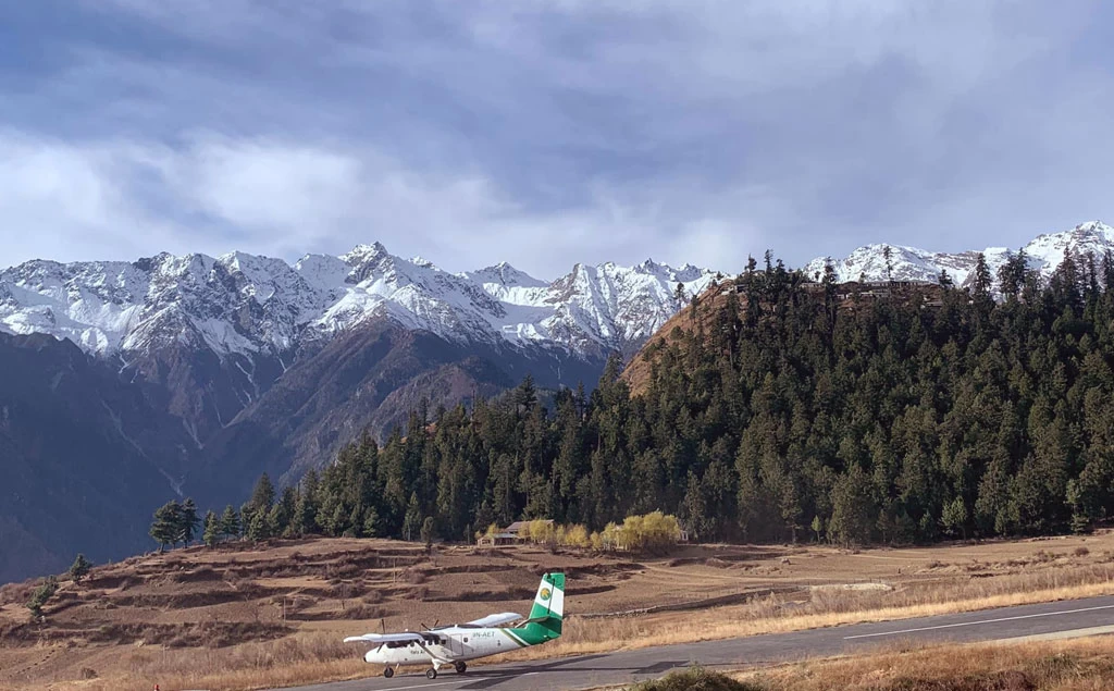 yeti air at Humla airport