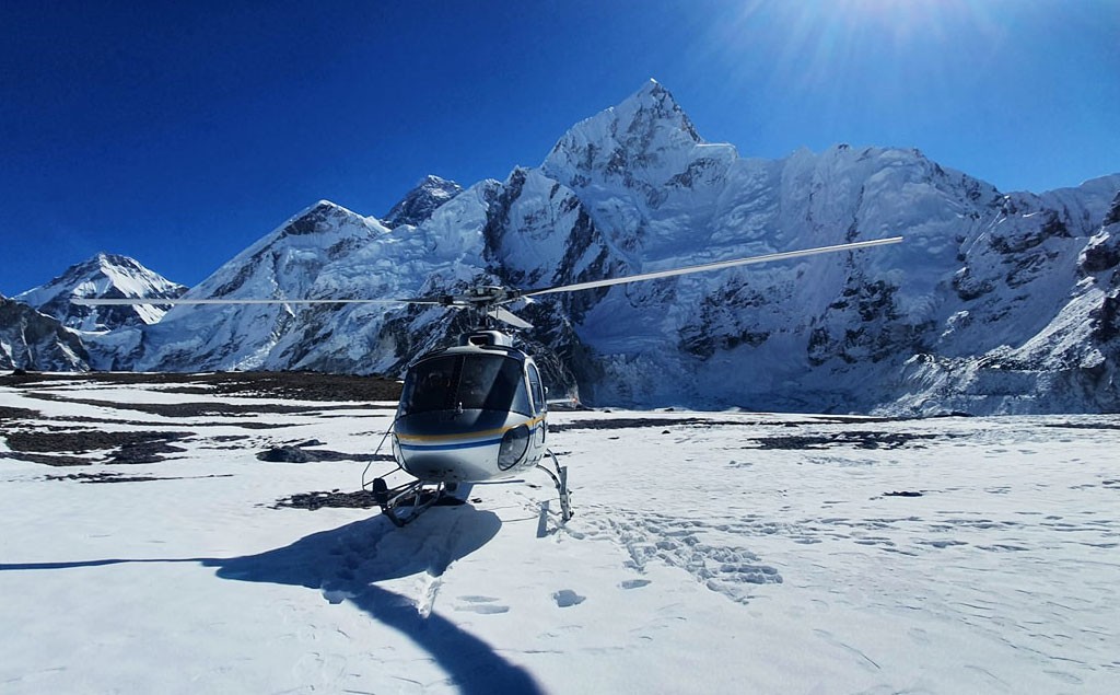 landing at kalapatthar