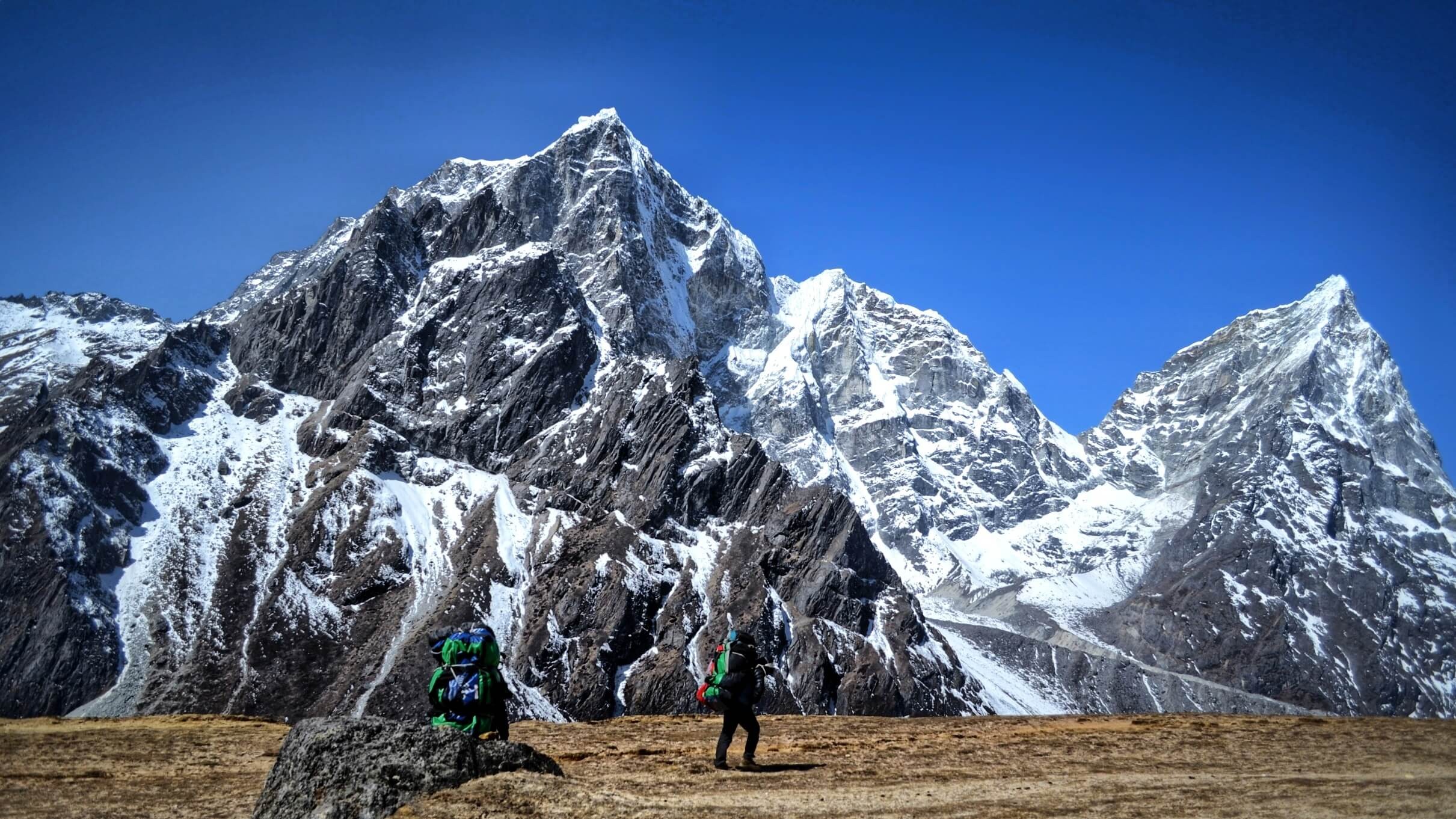 Porter Carrying the Luggage of clients during Everest Trekking