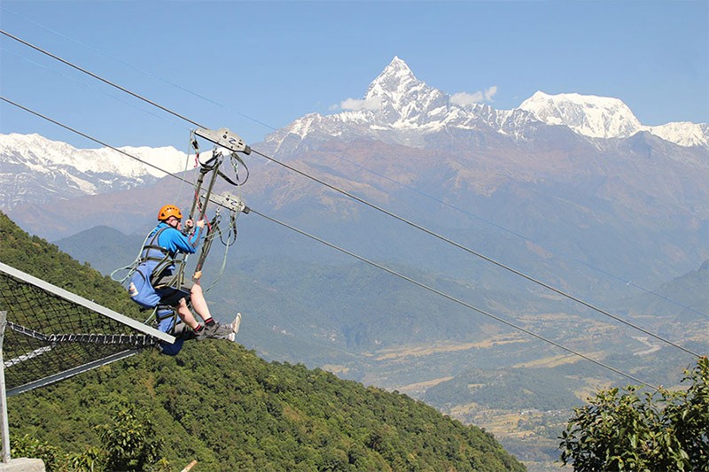 Zipline in Nepal