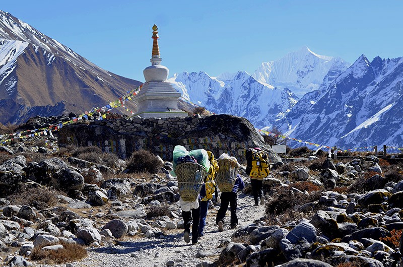 Porters in Everest Region