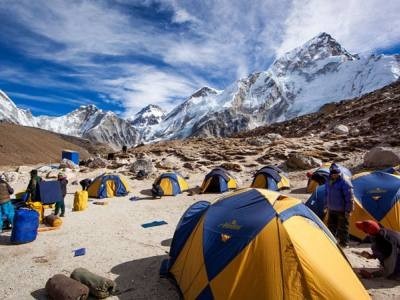 Camps while trekking to Everest Base Camp