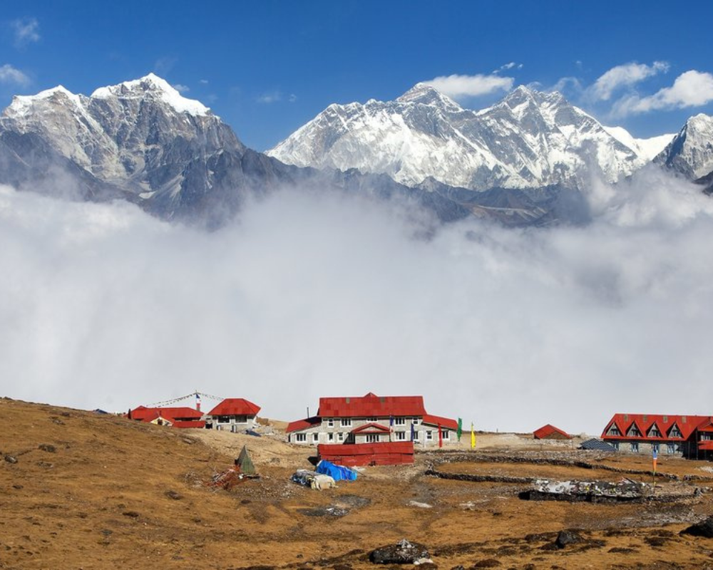 View from Farak Ri near to Kongde village