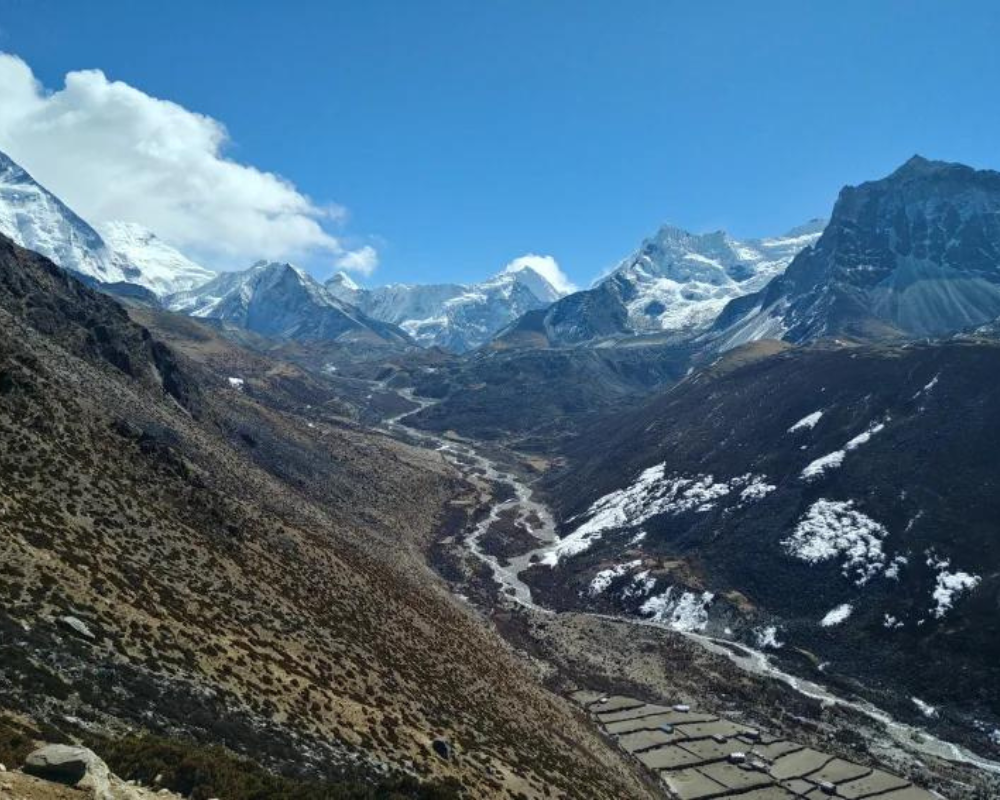 View from Nagarjun Hill, Dingboche