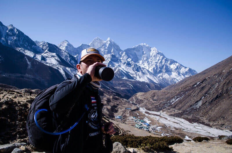 Drinking Water on The Way to Everest