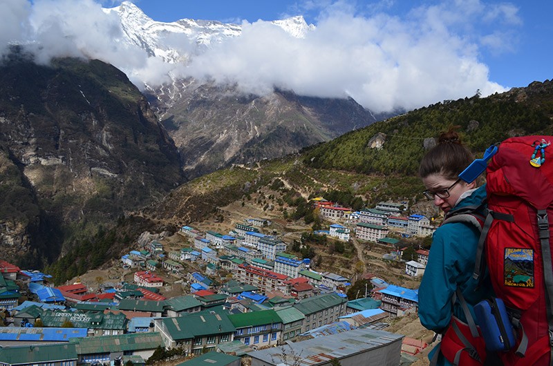 Top view of namche bazaar