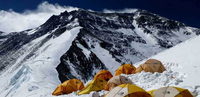 Camping at Everest Base Camp