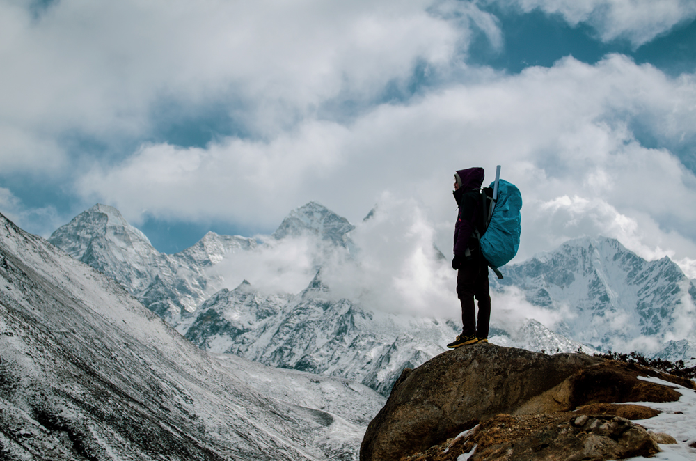 trekking to everest base camp