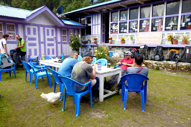 Lunch Place while trekking to Everest Base Camp