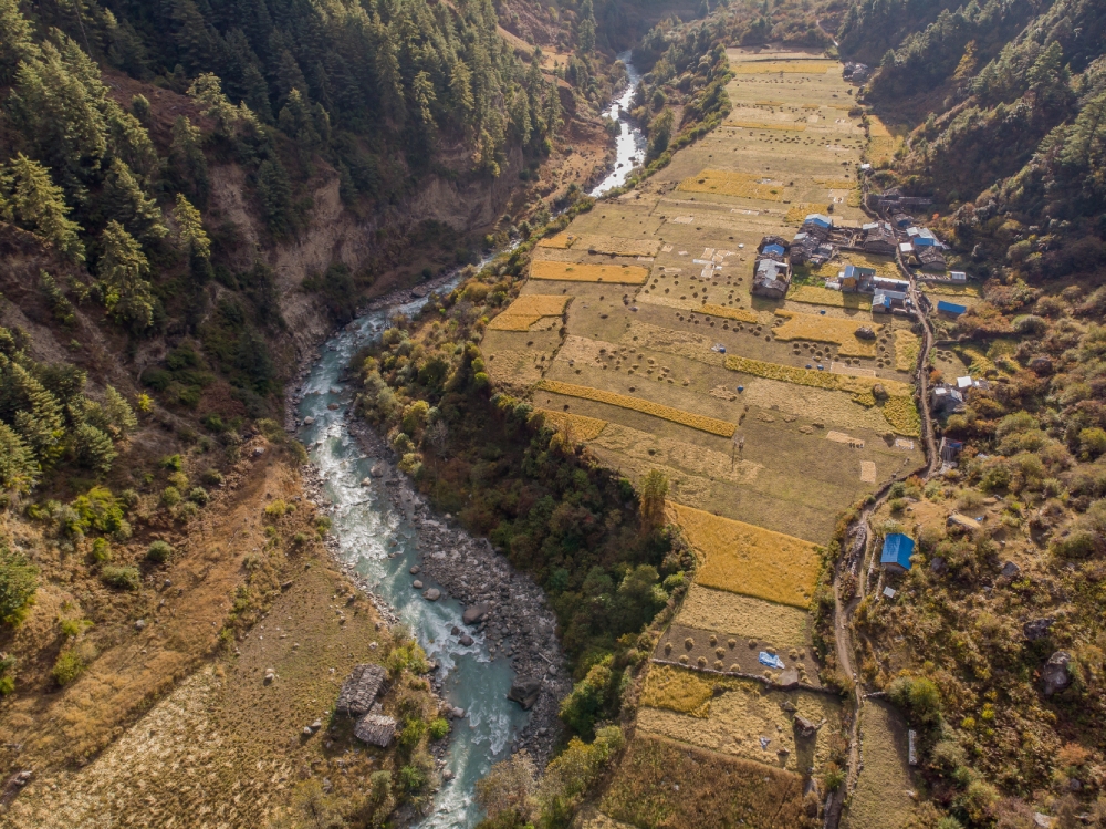 manaslu circuit trek route