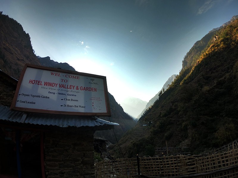 Hotel and Tea Houses at Manaslu