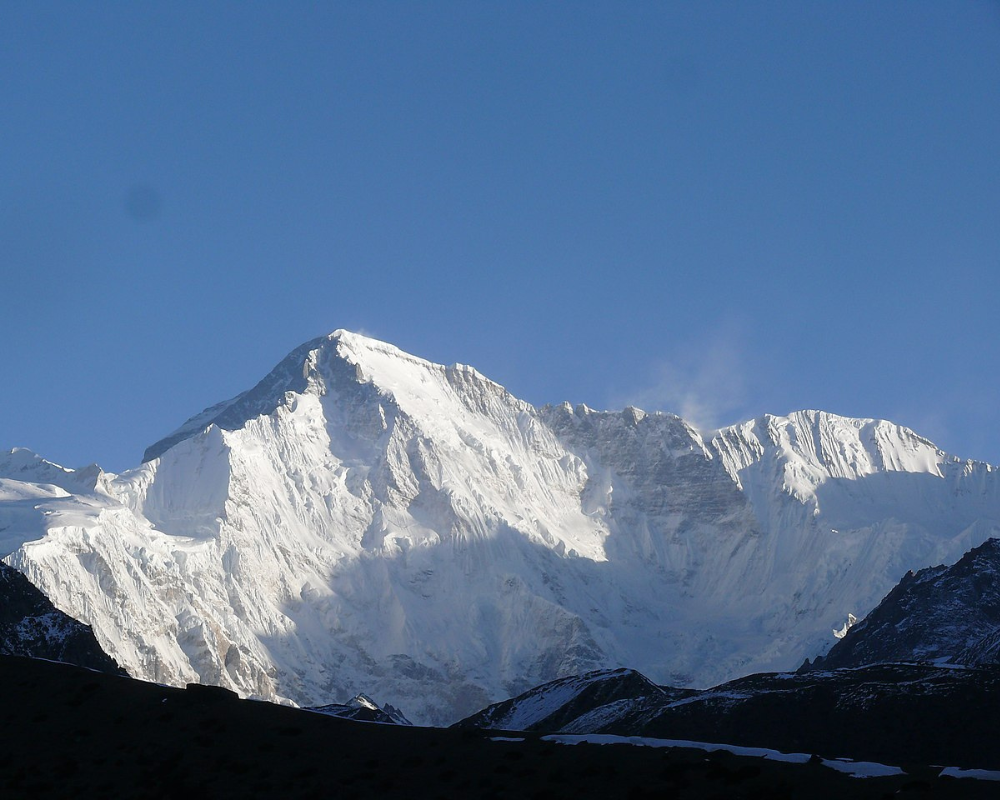 View of Cho Oyu during Everest base camp trek
