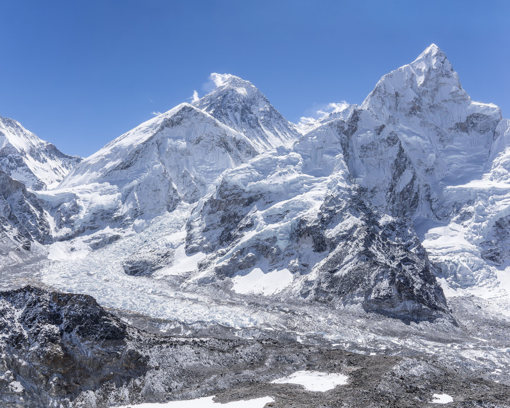 View of Everest during Everest base camp trek