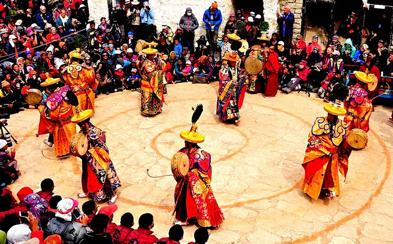 tiji festival rituals at lo mangthang