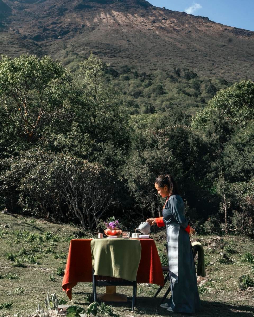 private dining in everest region in nepal