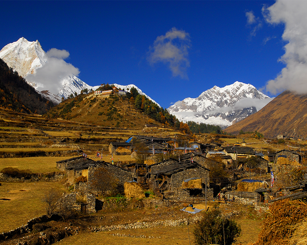 Village During Manaslu Circuit Trek