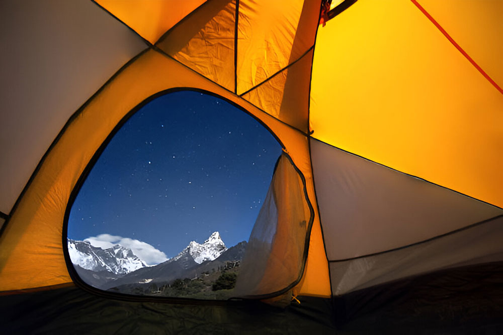 View From Ama Dablam Base Camp