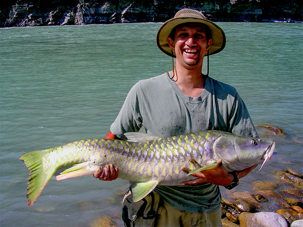 Fishing in Trishuli Khola