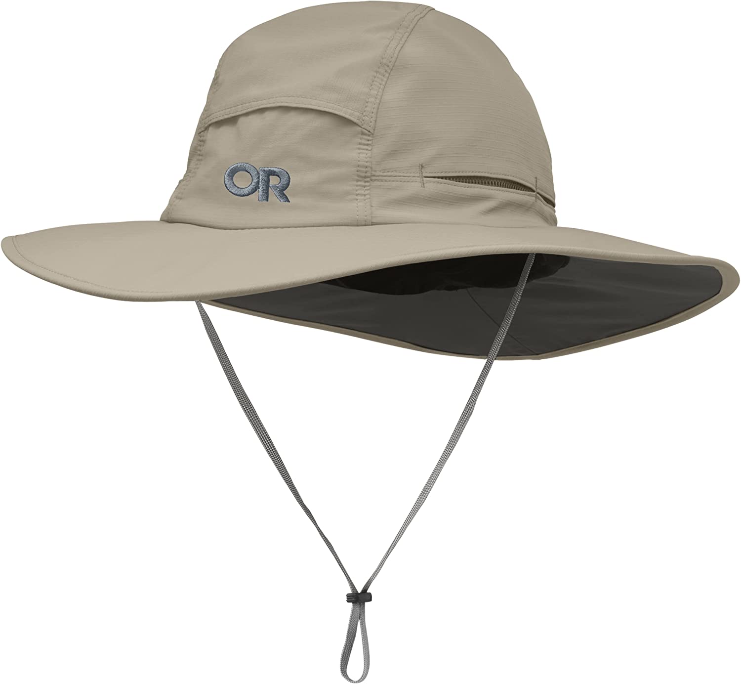 A wide brimmed hat for hiking.