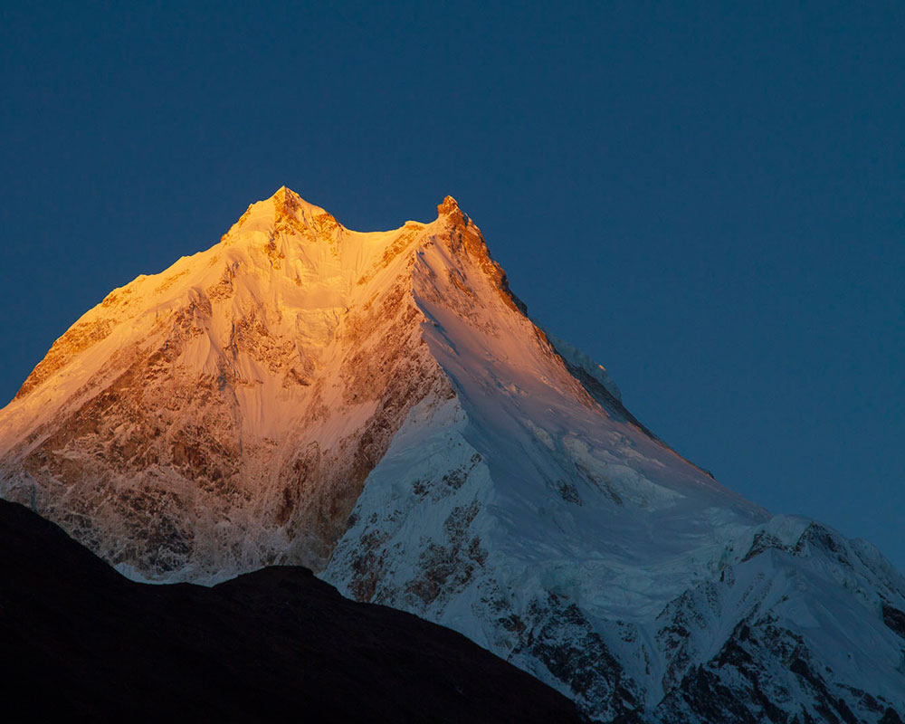 Sunset on Manaslu
