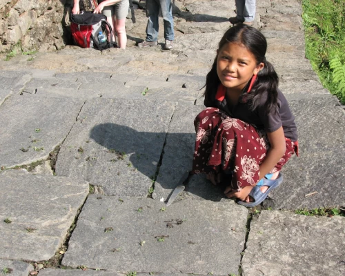 A Child Looks At The Camera When There Was No Digital Media In The Remote Regions Of Annapurna