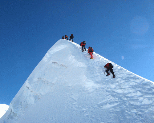 Almost Top Of Island Peak