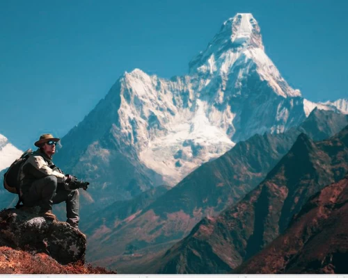 Amadablam View From Namche