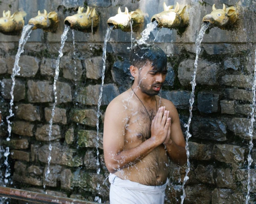 Atonement Bath In Muktinath