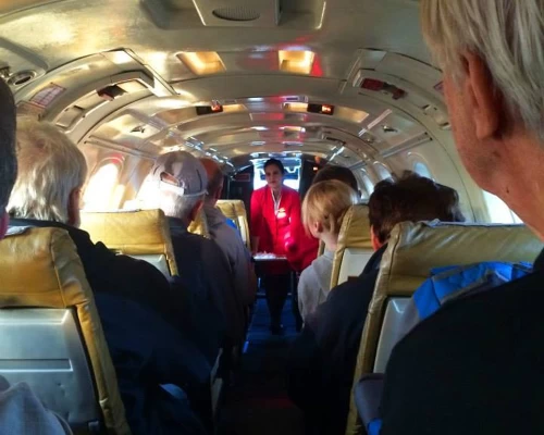 Briefing By Air Hostess Before The Flight