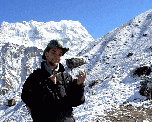 Client With Langtang Himala