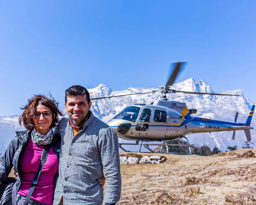 Couple Private Ebc Heli Tour