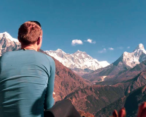 Enjoying View Nwar By Namche