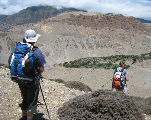 Hiking At Upper Mustang