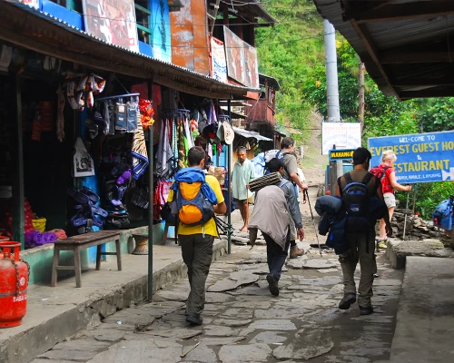 Hiking Through Urban Market