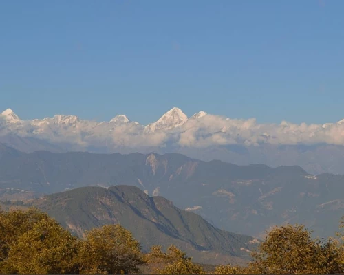 Himalayan Range As Seen From Shivapuri On The Way To Chisapani