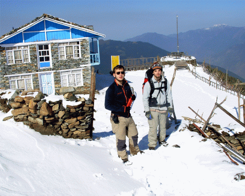 Langtan During Snowfall