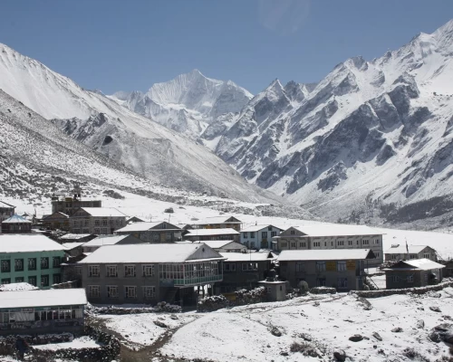 Langtang Valley In Winter