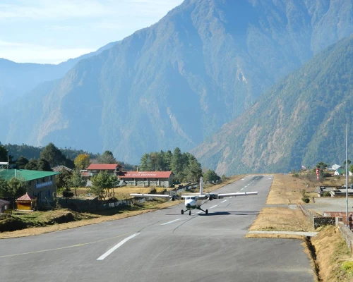 Lukla Airport During Gokyo Trek
