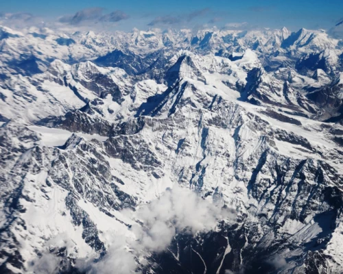 Majestic Mountains In Including Everest