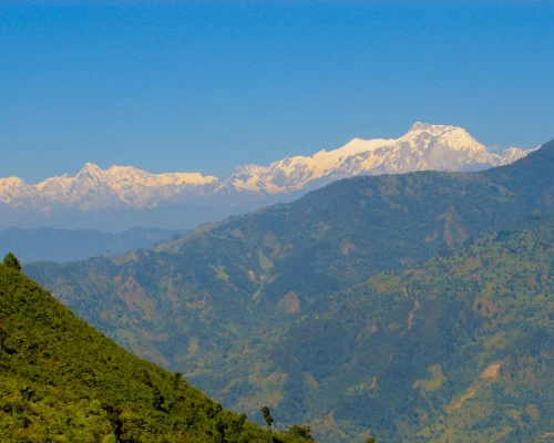 Mountain Range Seen From Chisapani
