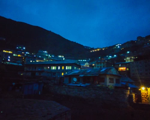 Namche Glows During The Night