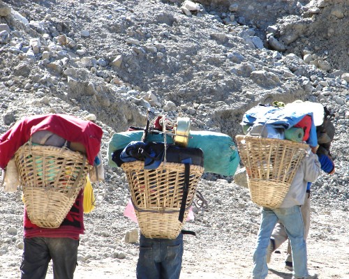 Porter Carrying Goods