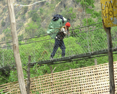 Porter Crossing The Bridge