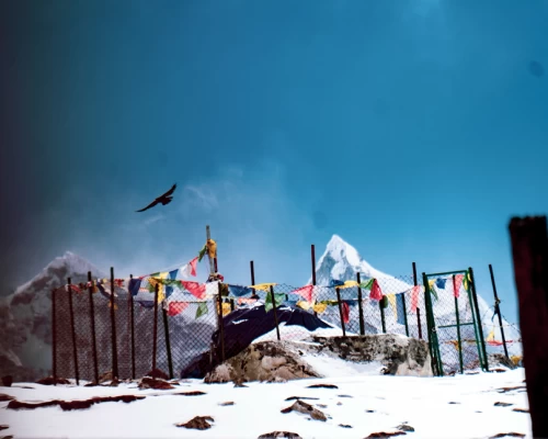 Snowfall In Namche Region