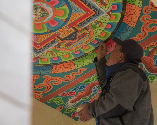 Tibetan Paintings In Namche