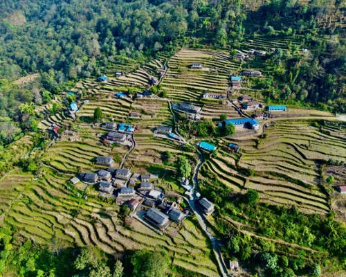 Tomijung Village On Annapurna Trail