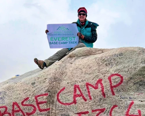 Trekker In Everest Base Camp