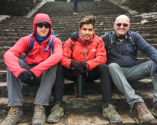 Trekkers In Hotel Everest View