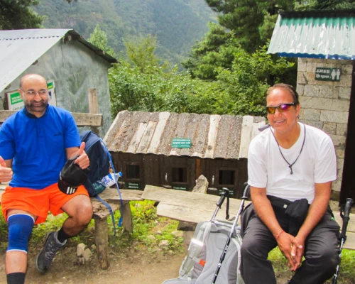 Trekkers Near Namche