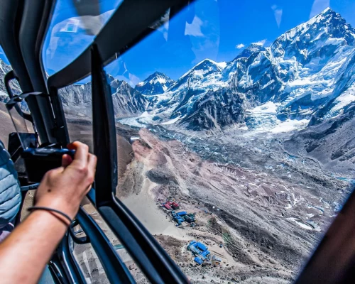 View During Everest Base Camp Heli Tour